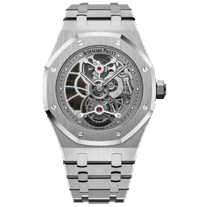 [스페셜오더]Audemars Piguet-오데마 피게 로얄 오크 뚜르비옹 엑스트라-틴 오픈워크 옐로우 골드 남성시계41mm