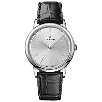 [스페셜오더]ZENITH-제니스 엘리트 클래식 스틸 블랙 다이얼 드레스워치 39mm #제니스짝퉁