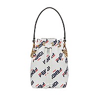 [스페셜오더]FENDI-8BS010 펜디 옐로우 글레이즈드 캔버스 스몰 몬트레조 버킷 백