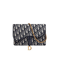 [스페셜오더]DIOR-S5620 디올 버건디 오블리크 SADDLE 체인 클러치